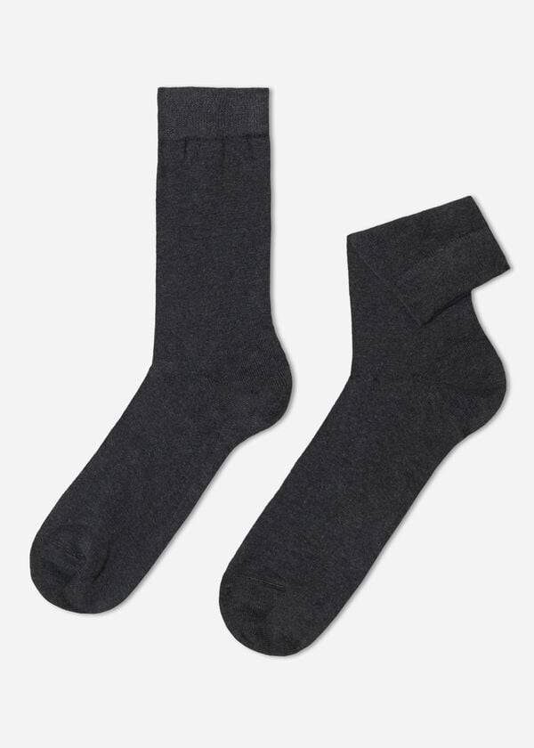 Calcetines Calzedonia Warm Algodon Crew Hombre Azul Marino | CL2826NB