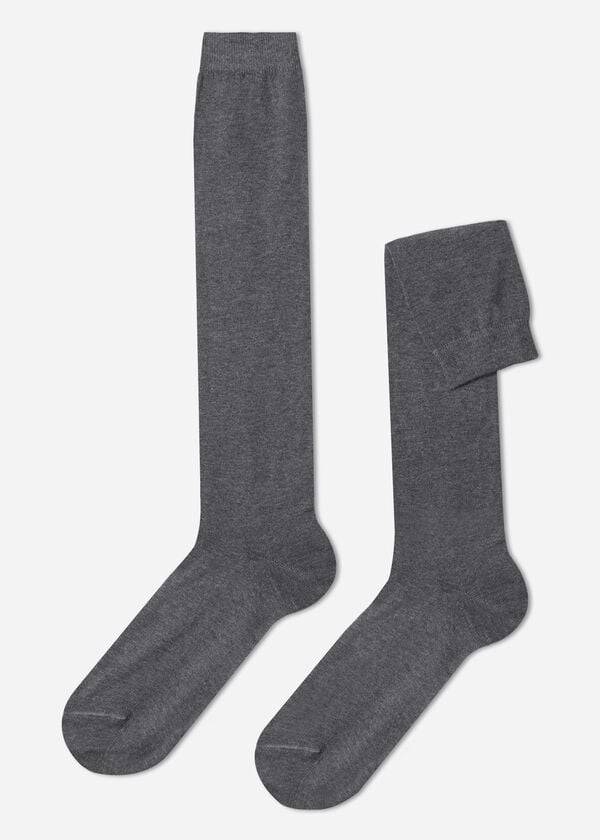 Calcetines Calzedonia Warm Algodon Long Hombre Gris | CL2783HK