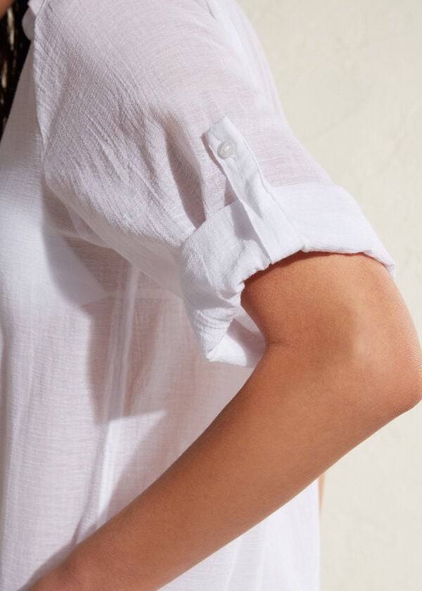Cubrirlos Calzedonia Algodon Maxi Shirt Mujer Blancas | CL2070LH