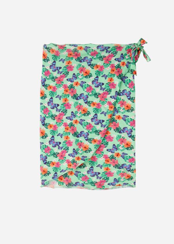 Cubrirlos Calzedonia Corta Wraparound Sarong Mujer Azules | CL2145HK