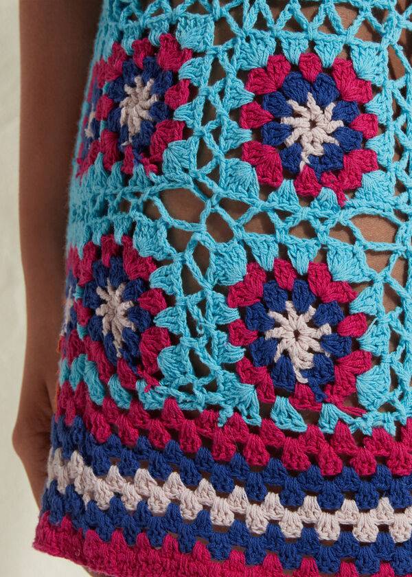 Cubrirlos Calzedonia Crochet Skirt Mujer Turquesa Azules | CL2129MA