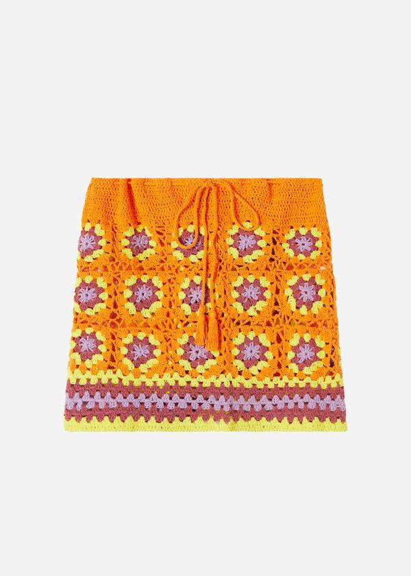 Cubrirlos Calzedonia Crochet Skirt Mujer Naranjas | CL2130QZ