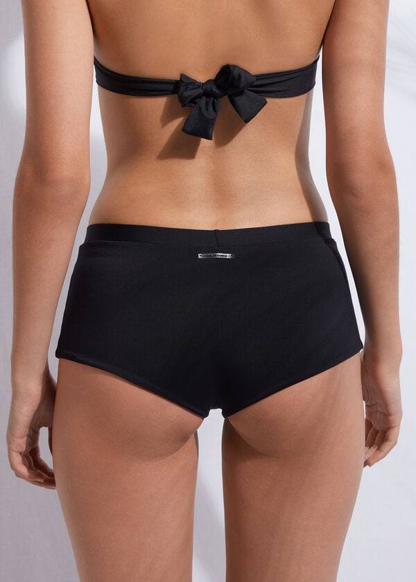 Cubrirlos Calzedonia Shorts Swimsuit Bottom Indonesia Mujer Negras | CL2148LH