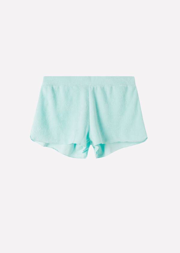 Cubrirlos Calzedonia Terrycloth Shorts Mujer Azules | CL2149ZG