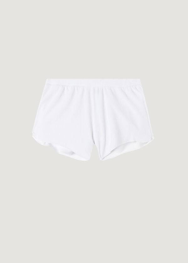 Cubrirlos Calzedonia Terrycloth Shorts Mujer Blancas | CL2150XF