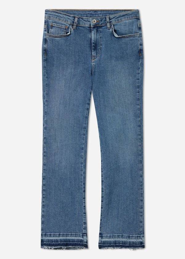 Jeans Calzedonia Cropped Flare Mujer Azules | CL2563VD