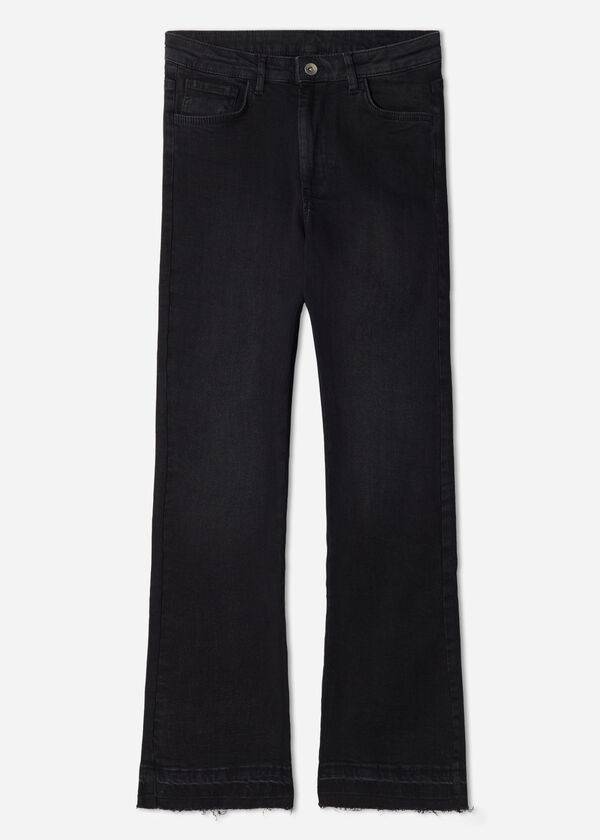 Jeans Calzedonia Cropped Flare Mujer Gris | CL2562BC