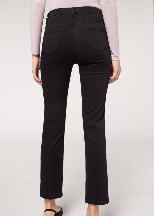 Jeans Calzedonia Eco Comodidad Mujer Negras | CL2567LH
