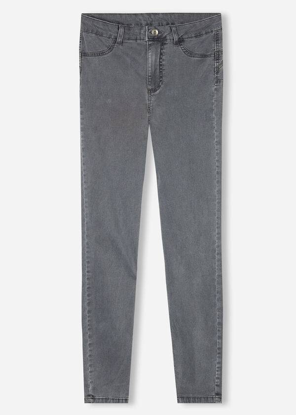 Jeans Calzedonia Eco Light Push Up Denim Mujer Plateadas | CL2578IS