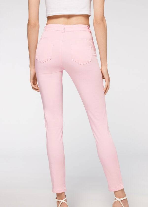Jeans Calzedonia Eco Light Push Up Denim Mujer Rosas | CL2579UT