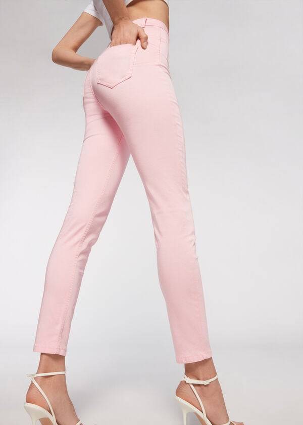 Jeans Calzedonia Eco Light Push Up Denim Mujer Rosas | CL2579UT
