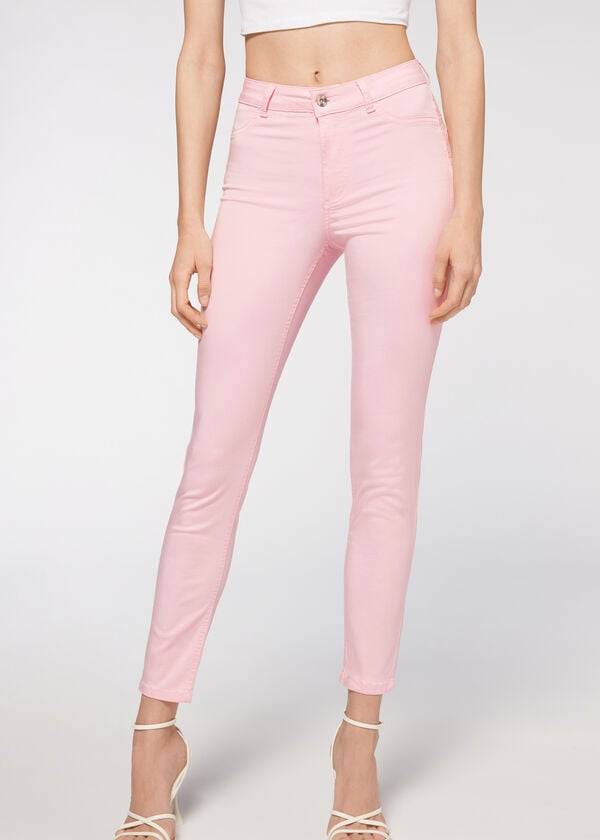 Jeans Calzedonia Eco Light Push Up Denim Mujer Rosas | CL2579UT