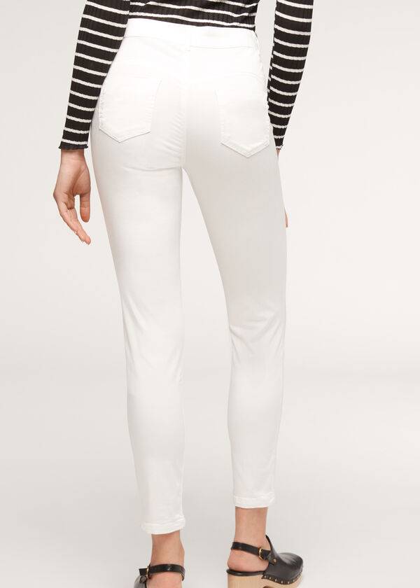 Jeans Calzedonia Eco Light Push Up Denim Mujer Blancas | CL2581TV