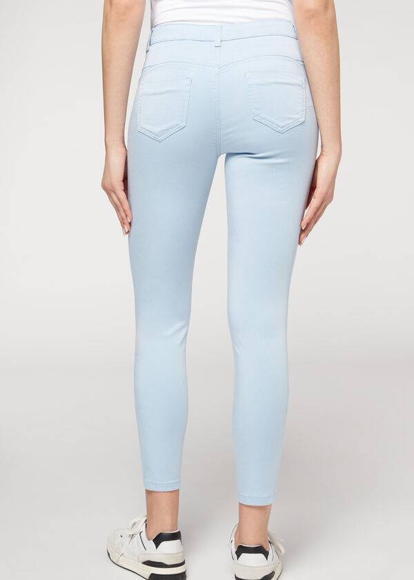 Jeans Calzedonia Eco Light Push Up Denim Mujer Beige | CL2585QZ