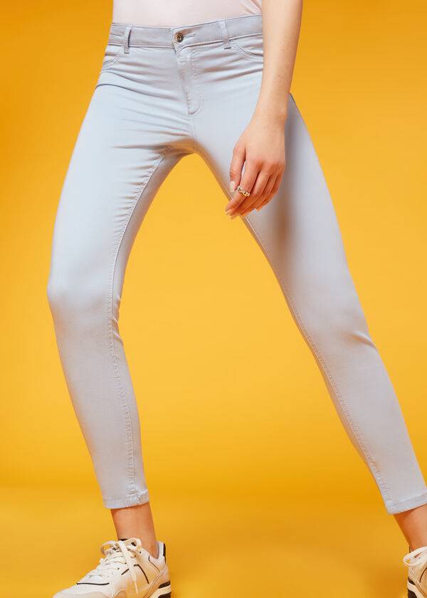 Jeans Calzedonia Eco Light Push Up Denim Mujer Beige | CL2585QZ