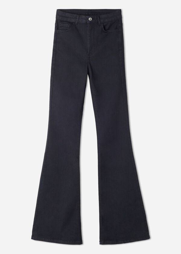 Jeans Calzedonia Flared Mujer Negras | CL2594KI