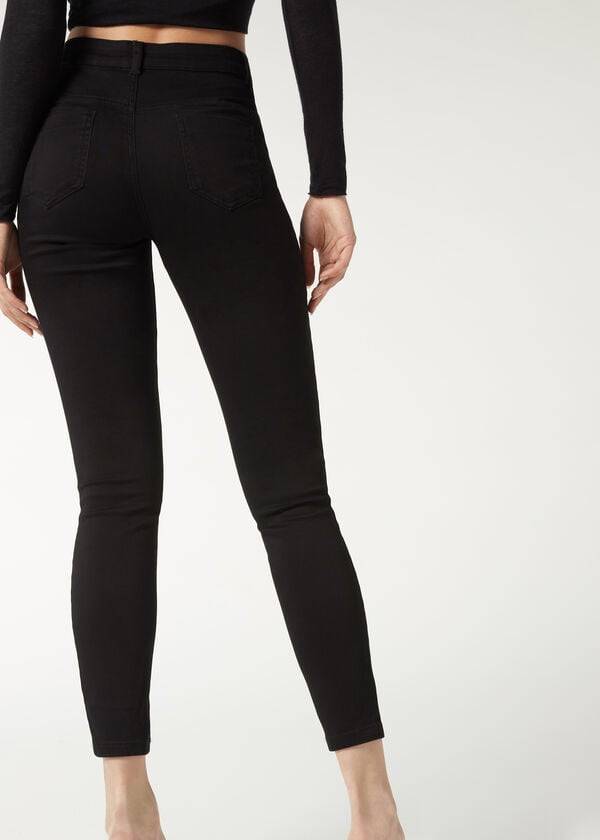 Jeans Calzedonia Push-up and soft touch Mujer Negras | CL2608RW