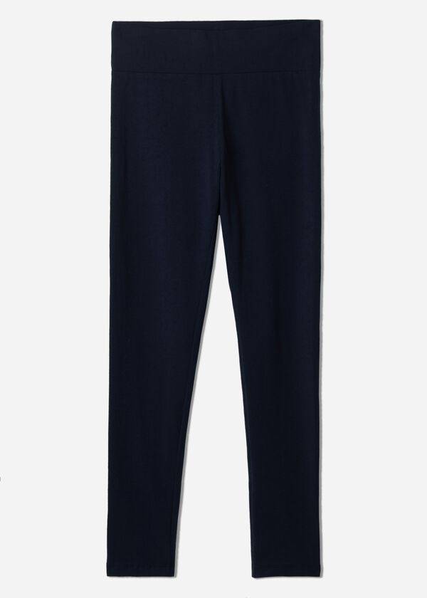 Leggins Calzedonia Algodon Mujer Azules | CL2638QZ
