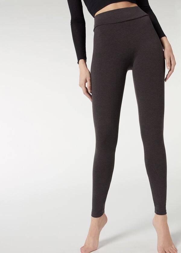 Leggins Calzedonia Algodon Mujer Gris | CL2637WY