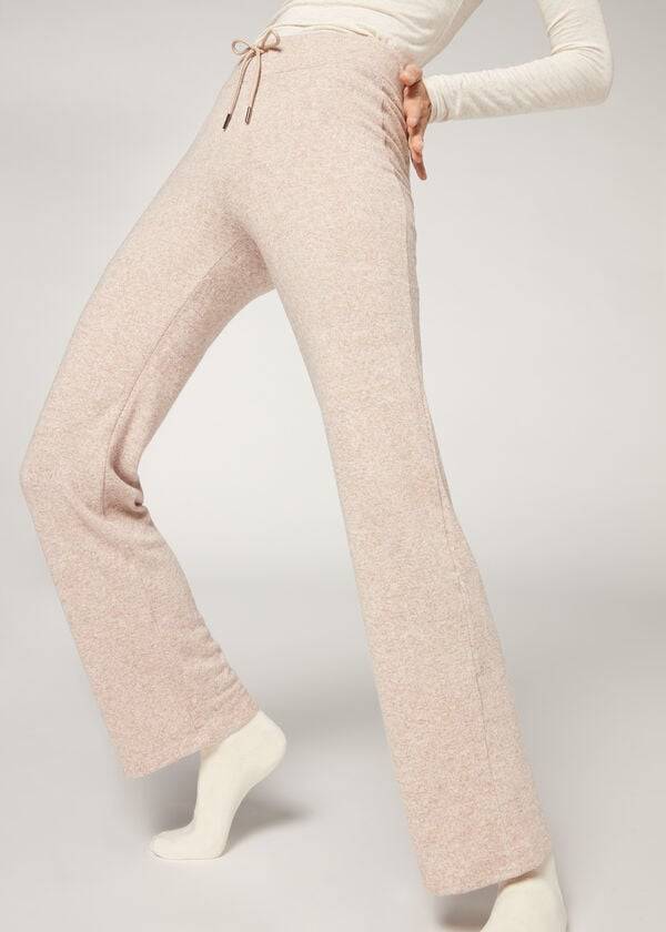 Leggins Calzedonia Cashmere Directo Mujer Beige | CL2627SO