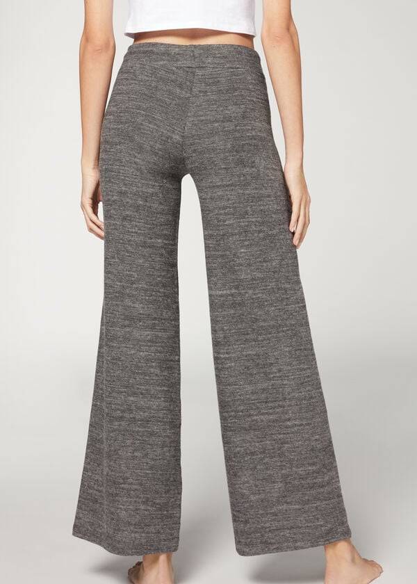 Leggins Calzedonia Cashmere Palazzo Mujer Gris | CL2624GL