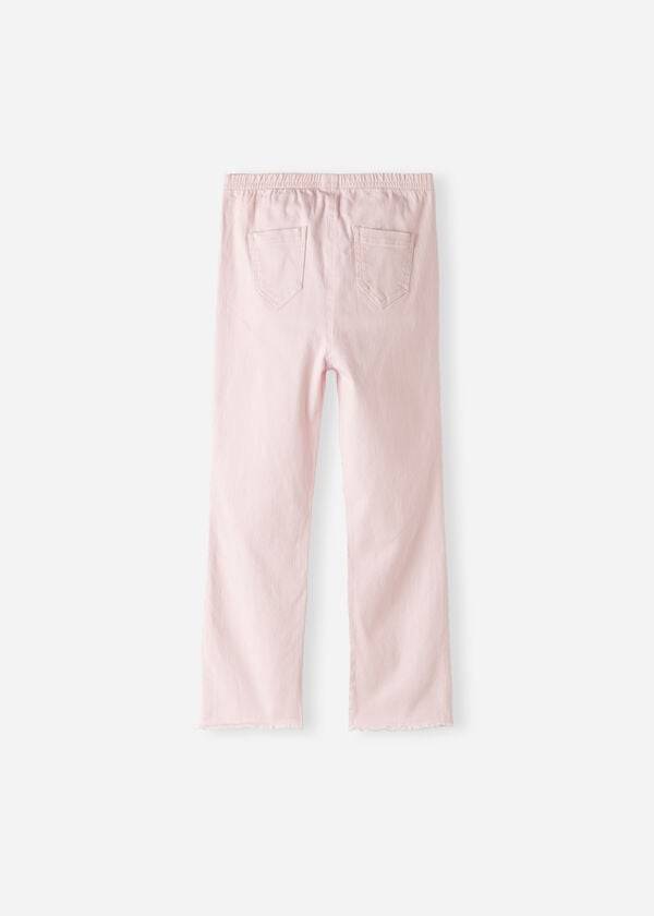 Leggins Calzedonia Cropped Flared Denim Niños Rosas | CL3125AP