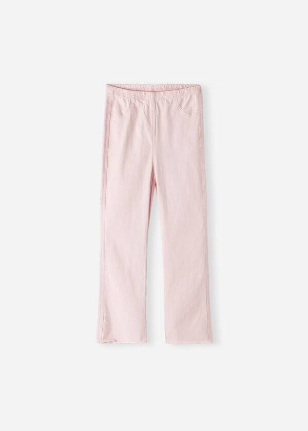 Leggins Calzedonia Cropped Flared Denim Niños Rosas | CL3125AP