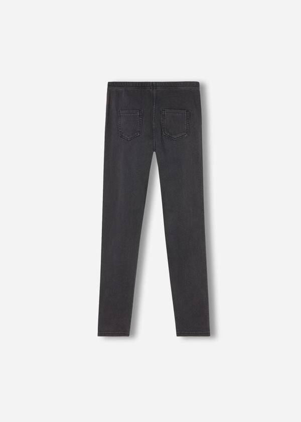 Leggins Calzedonia Denim jeggings Niños Gris | CL3127OR