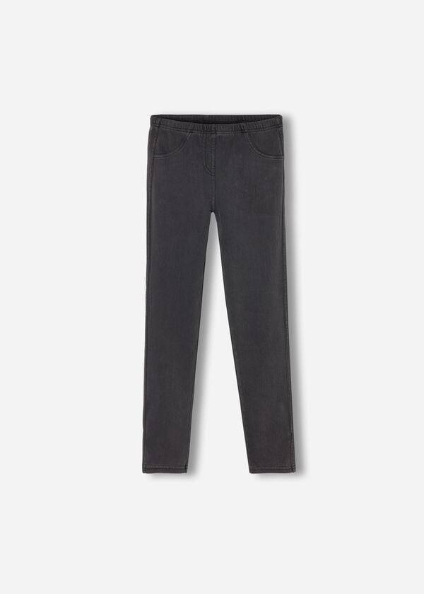 Leggins Calzedonia Denim jeggings Niños Gris | CL3127OR