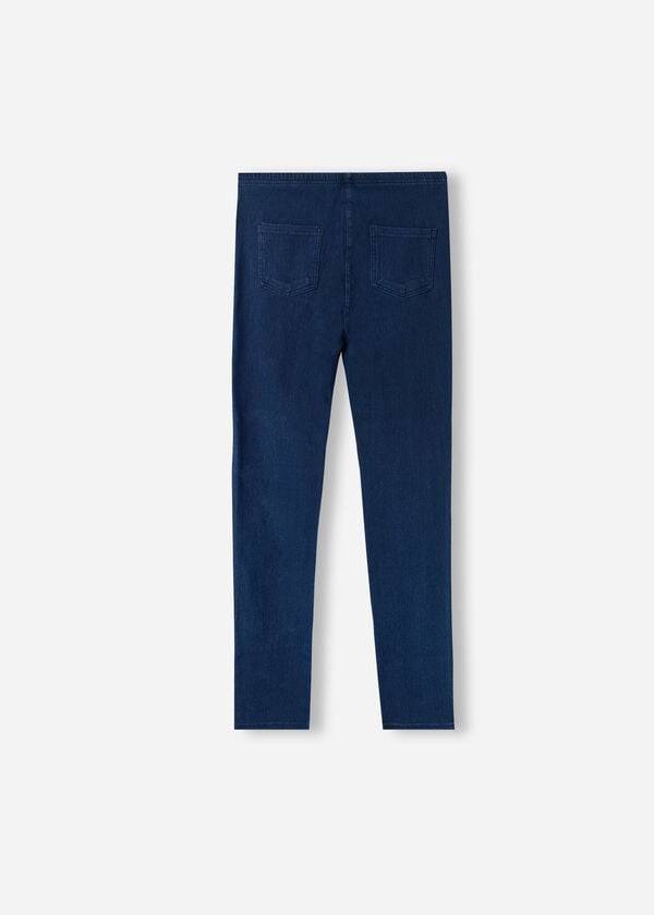 Leggins Calzedonia Denim jeggings Niños Azul Marino | CL3128IS