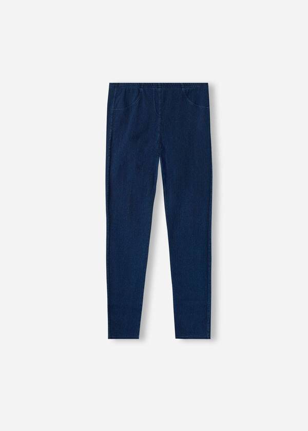 Leggins Calzedonia Denim jeggings Niños Azul Marino | CL3128IS