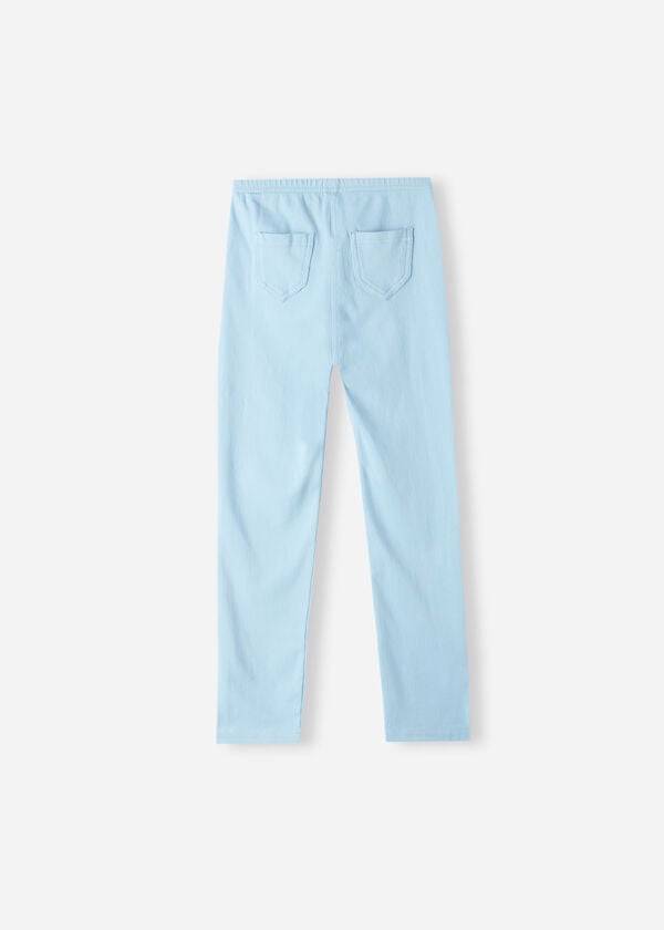 Leggins Calzedonia Denim jeggings Niños Turquesa | CL3130YU