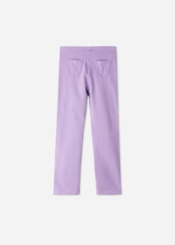 Leggins Calzedonia Denim jeggings Niños Moradas | CL3131TV