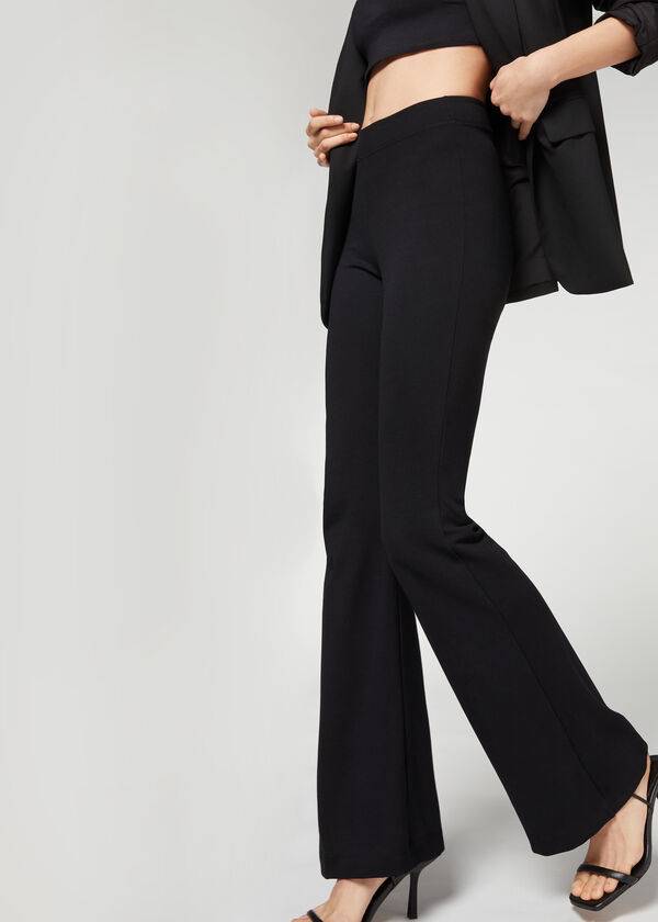 Leggins Calzedonia Flared Mujer Negras | CL2653RW