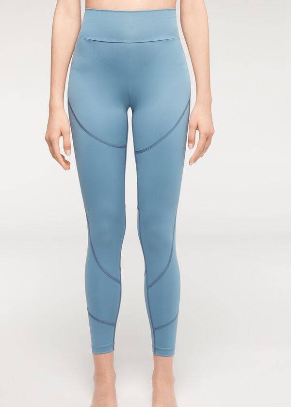 Leggins Calzedonia Performance Atléticos Mujer Azules | CL2669FM