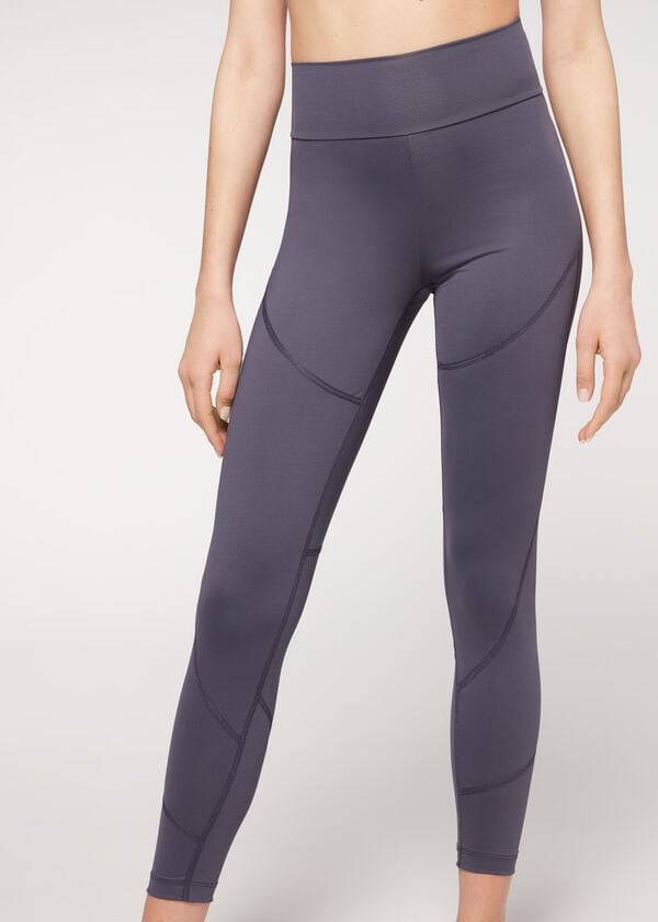 Leggins Calzedonia Performance Atléticos Mujer Azul Marino | CL2670DN