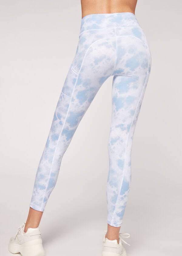 Leggins Calzedonia Soft Touch Atléticos Mujer Azules | CL2689ZG