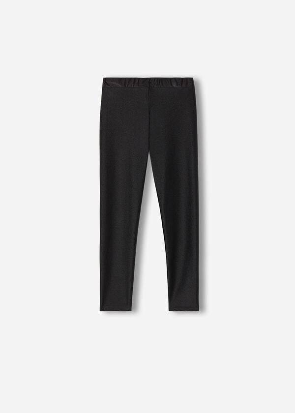 Leggins Calzedonia Super Shine Niños Negras | CL3143AP