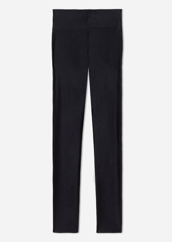 Leggins Calzedonia Super Shiny Mujer Negras | CL2692JJ