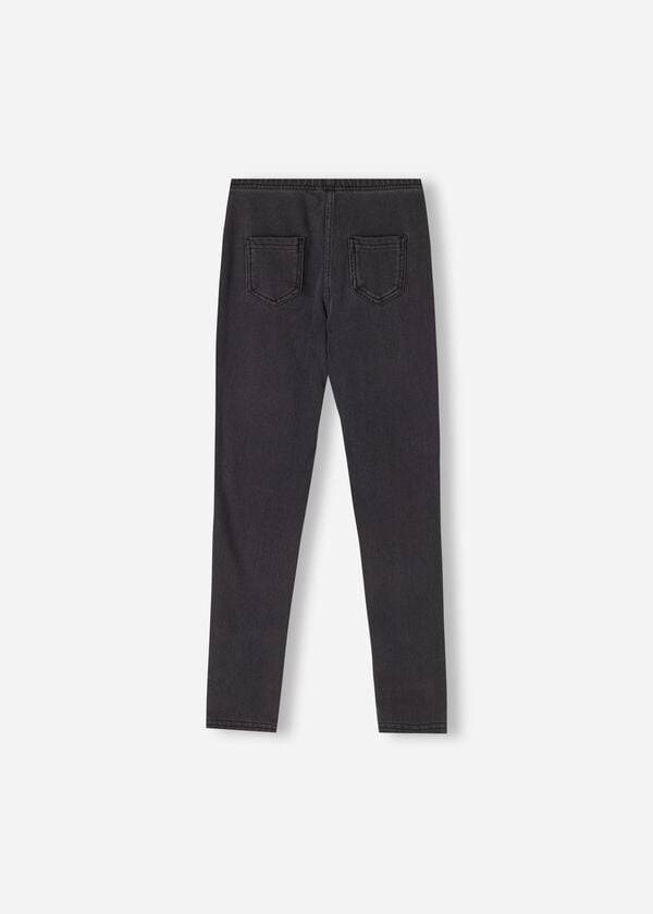 Leggins Calzedonia Thermal Denim Niños Gris | CL3148YU