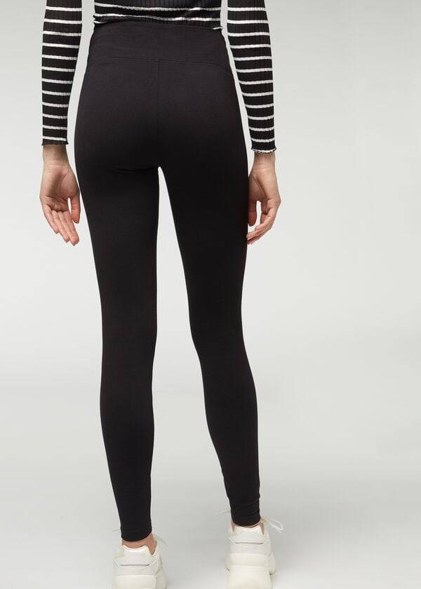 Leggins Calzedonia Thermal Mujer Negras | CL2697DN