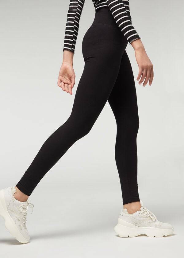 Leggins Calzedonia Thermal Mujer Negras | CL2697DN