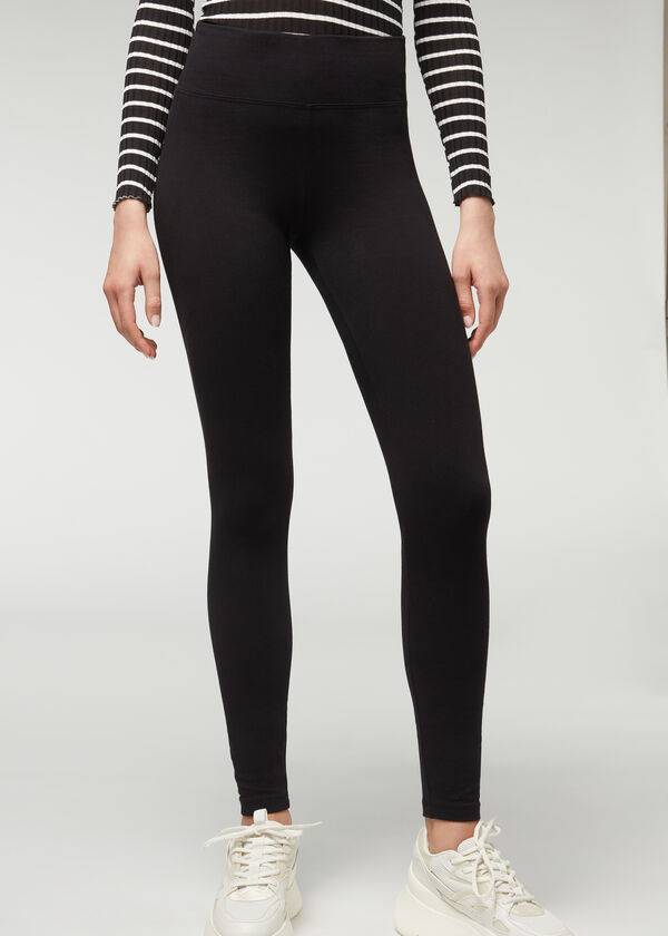 Leggins Calzedonia Thermal Mujer Negras | CL2697DN