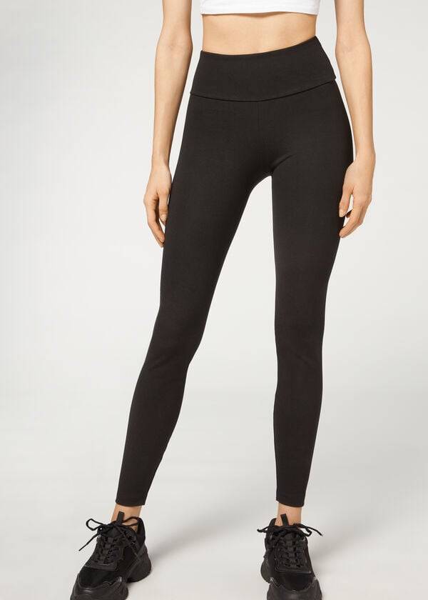 Leggins Calzedonia Total Shaper Mujer Negras | CL2704YU