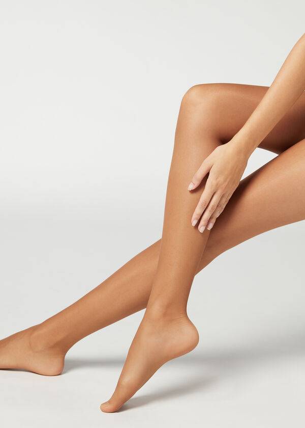 Mallas Calzedonia 15 Denier Total Shaper Sheer Mujer Kaki | CL1135ZG