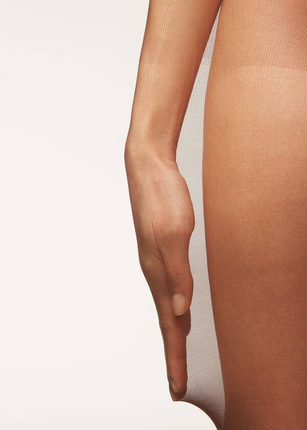 Mallas Calzedonia 20 Denier Essential Invisible Sheer Mujer Marrones | CL1140NB
