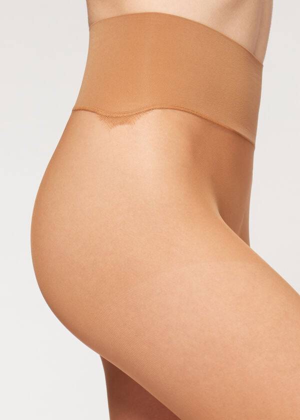 Mallas Calzedonia 20 Denier Essential Invisible Sheer Mujer Kaki | CL1141MA