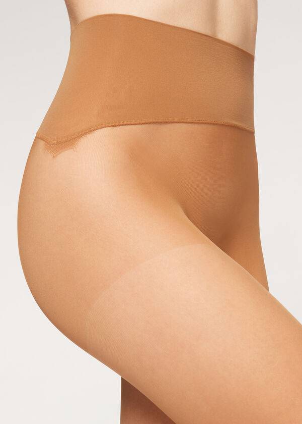 Mallas Calzedonia 20 Denier Essential Invisible Sheer Mujer Beige Marrones | CL1143WY