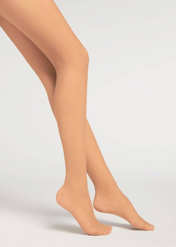 Mallas Calzedonia 20 Denier Essential Invisible Sheer Mujer Beige Marrones | CL1143WY
