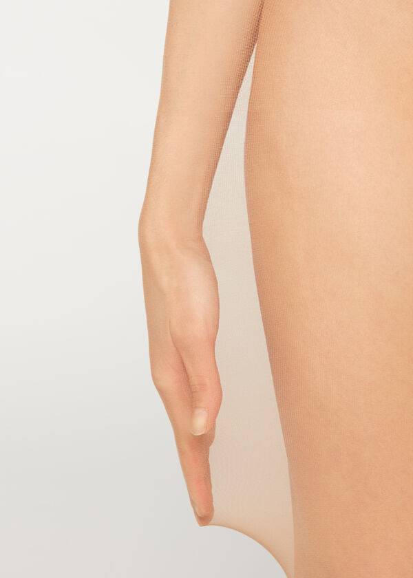 Mallas Calzedonia 20 Denier Essential Invisible Sheer Mujer Beige | CL1145RW